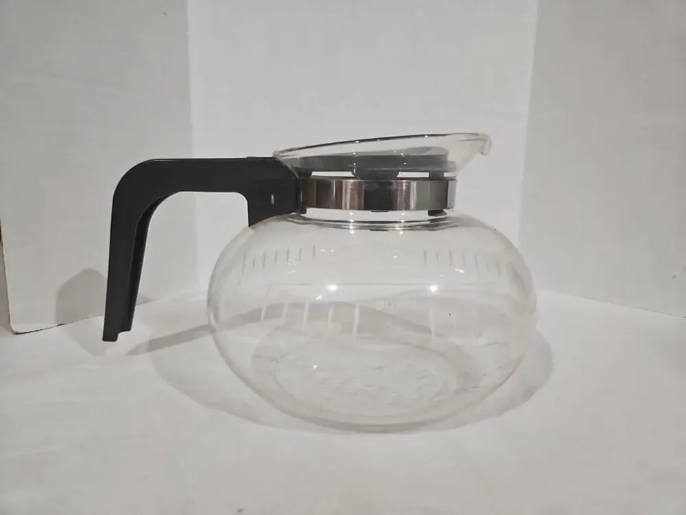 BUNN Glass Coffee Pot Clear Carafe With Lid Contemporary Solid Style Coffee